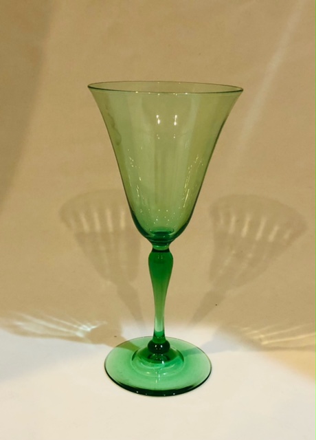 1955 - Pomona Green Transparent Goblet