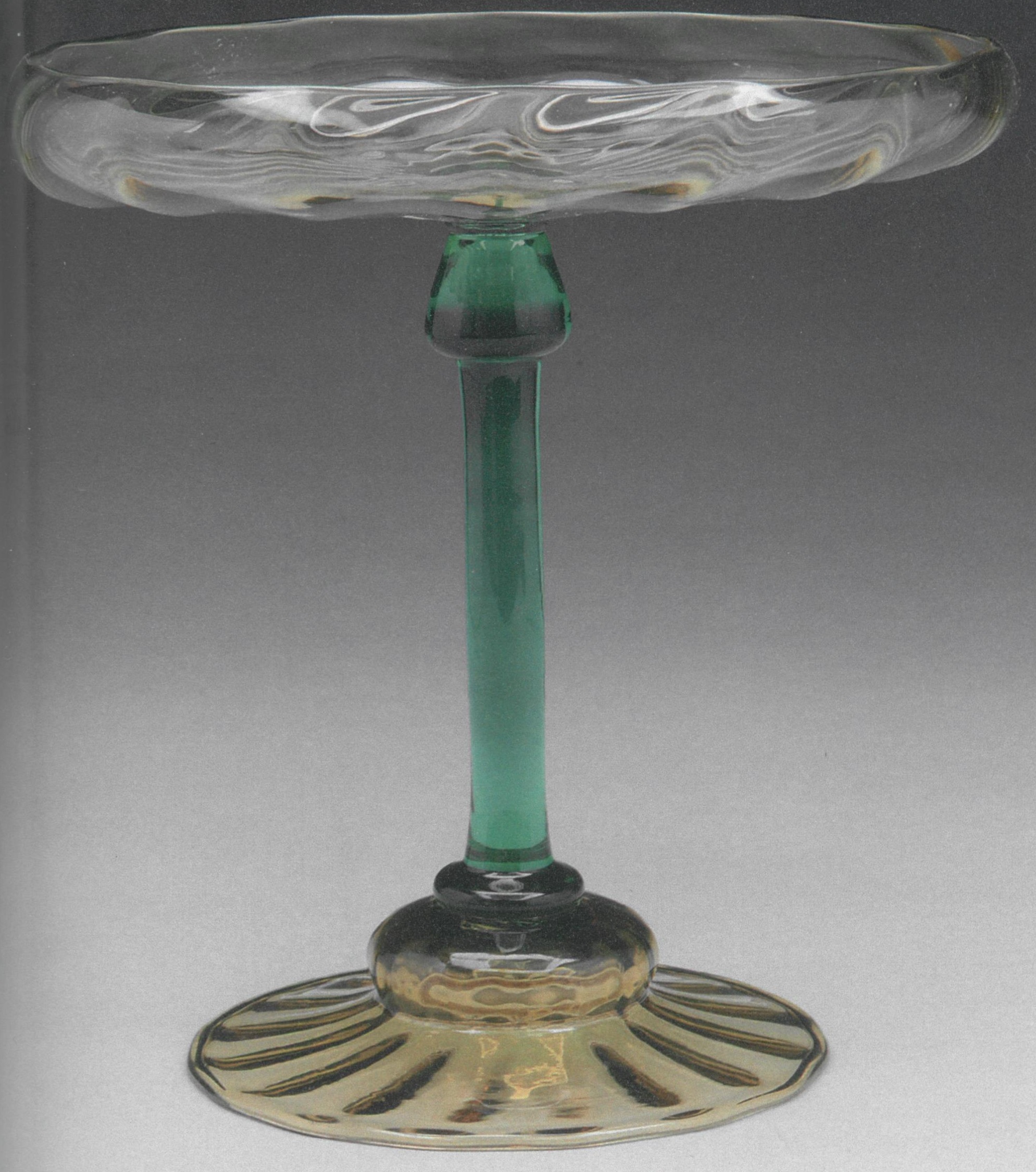 6044 - Amber Transparent Compote