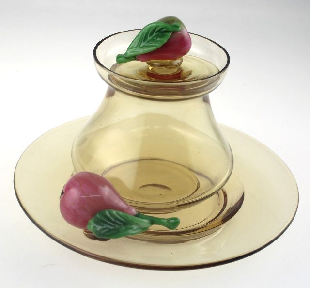 1830 - Amber Transparent Jar