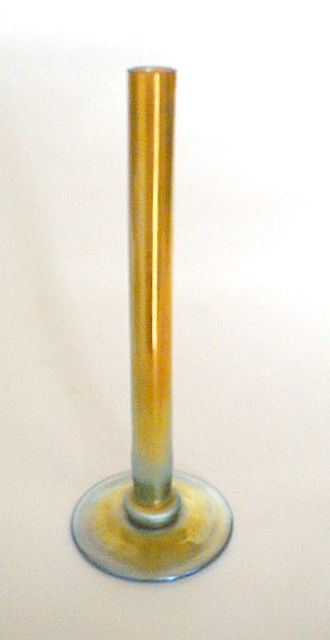 2556 - Gold Aurene Iridescent Vase