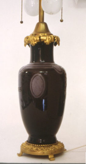 3273 - Acid Etched Vase/Lamp
