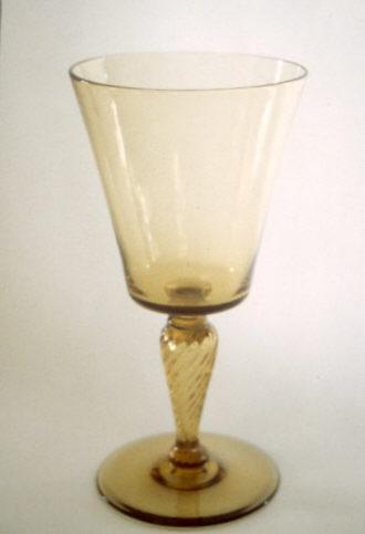 5088 - Amber Transparent Goblet