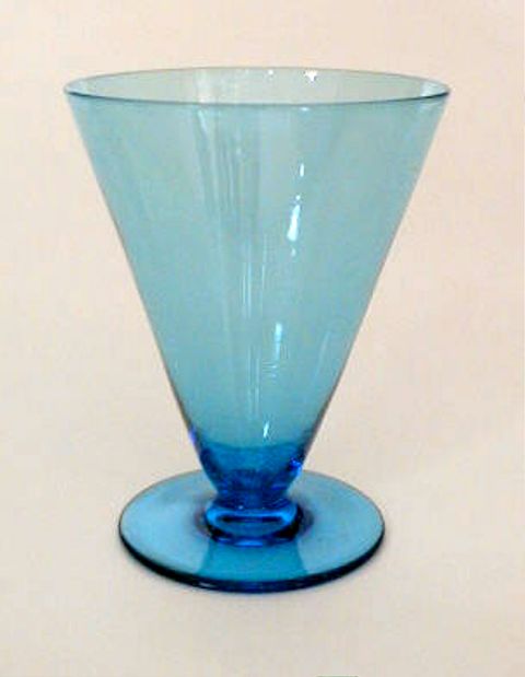 5130 - Celeste Blue Transparent Goblet