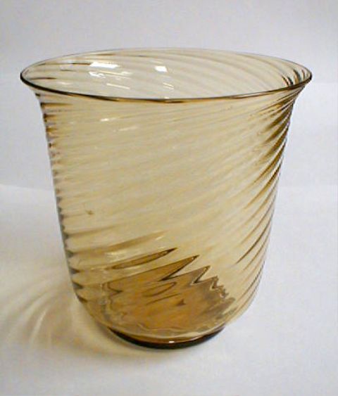 6030 - Amber Transparent Vase