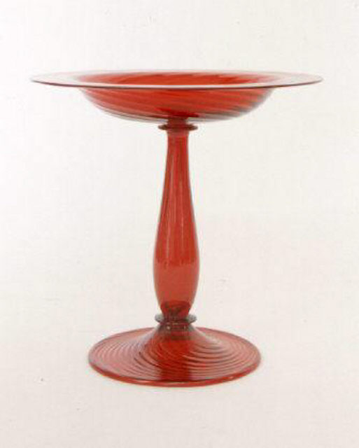 6043 - Selenium Red Transparent Compote