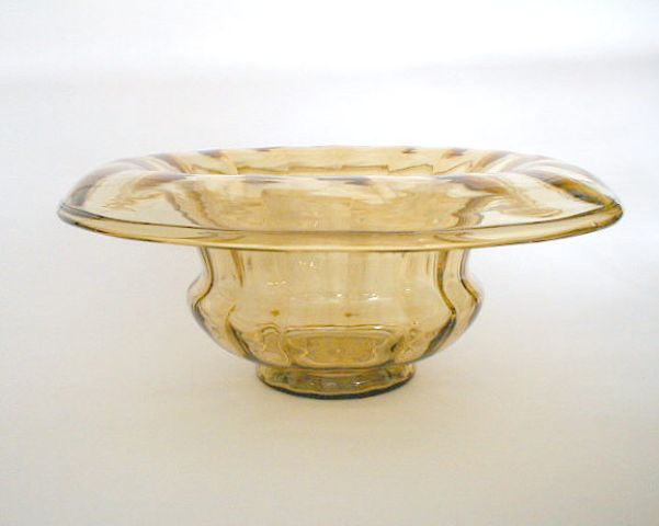 6108 - Amber Transparent Bowl