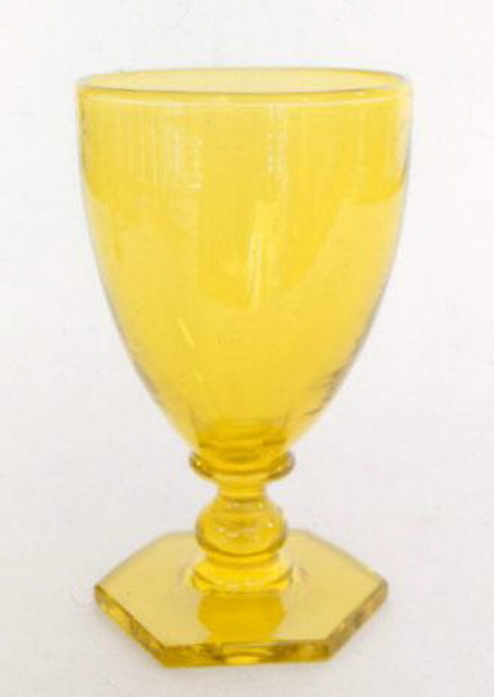 6242 - Bristol Yellow Transparent Goblet