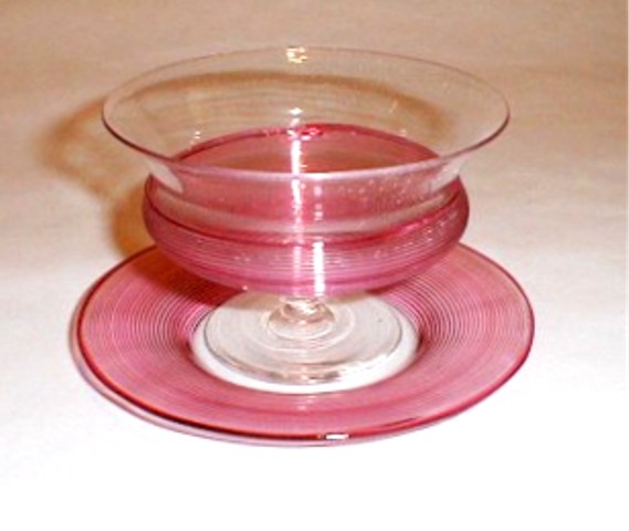 6360 - Colorless Transparent Fingerbowl & Underplate