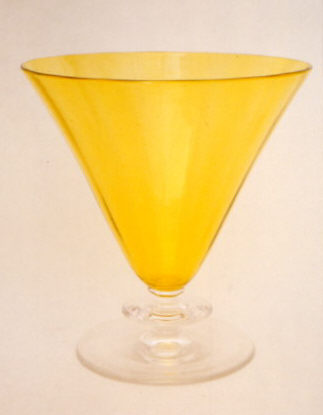 6419 - Bristol Yellow Transparent Vase