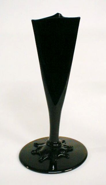 6875 - Mirror Black Translucent Vase