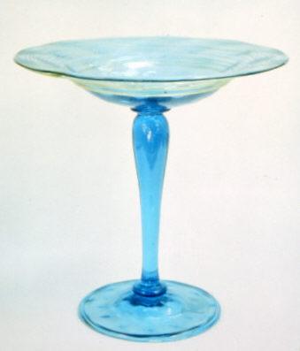 6886 - Persian Blue Transparent Compote