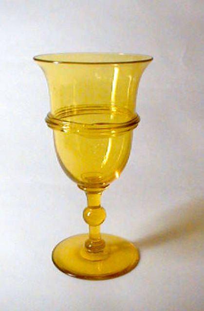 8336 - Bristol Yellow Transparent Goblet