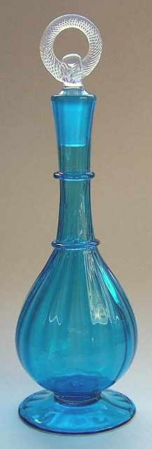 3104 - Celeste Blue Transparent Decanter