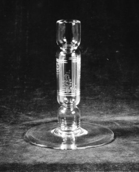 7492 - Unknown Engraved Candlestick
