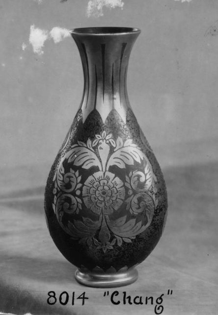 8014 - Unknown Acid Etched Vase