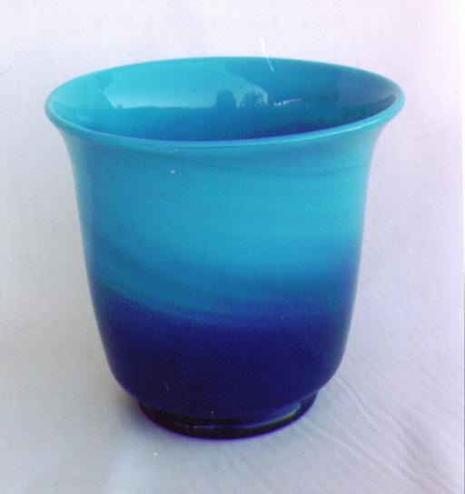 6030 - Dark Blue Jade Jade Vase