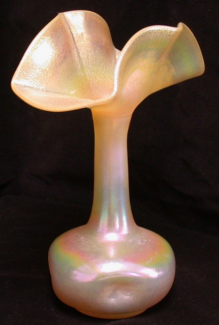 148 - Gold Aurene Iridescent Vase