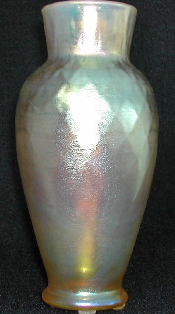 153 - Gold Aurene Iridescent Vase