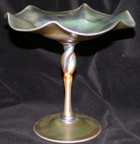 172 - Gold Aurene Iridescent Compote