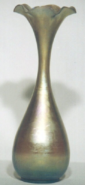 181 - Gold Aurene Iridescent Vase