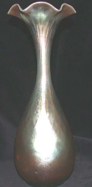 181 - Gold Aurene Iridescent Vase