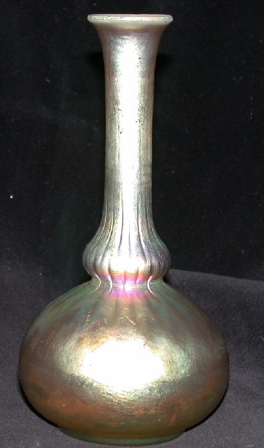 240 - Gold Aurene Iridescent Vase