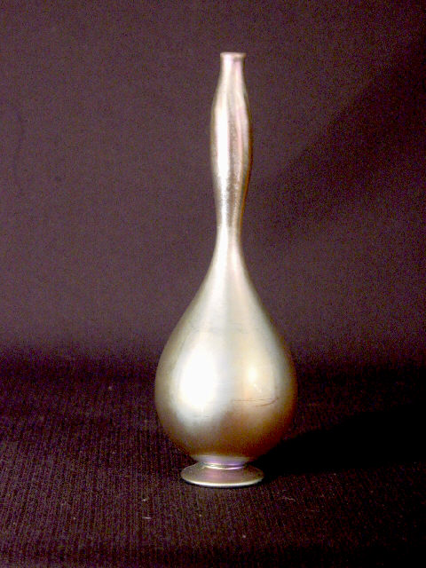 245 - Gold Aurene Iridescent Vase