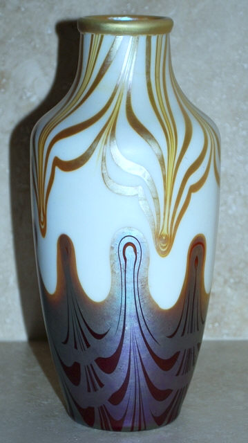 296 - Dec. Amethyst Aurene Vase