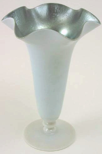 312 - Blue Calcite Iridescent Vase