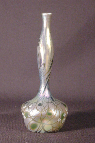 356 - Gold Aurene Iridescent Vase