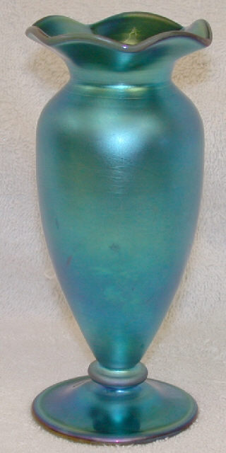 541 - Blue Aurene Iridescent Vase