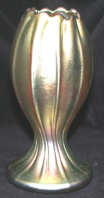 563 - Gold Aurene Iridescent Vase