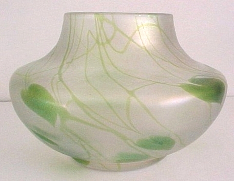 787 - Verre de Soie New Intarsia Vase