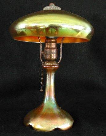 915 - Gold Aurene Iridescent Lamp