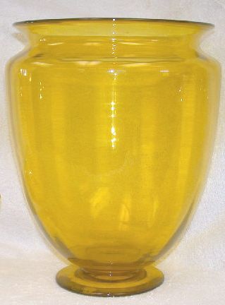 938 - Bristol Yellow Transparent Vase