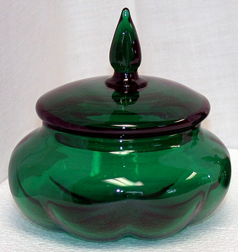 1455 - Green Transparent Puff Box