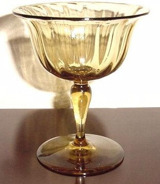 1692 - Amber Transparent Sherbet