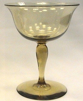 1692 - Amber Transparent Sherbet