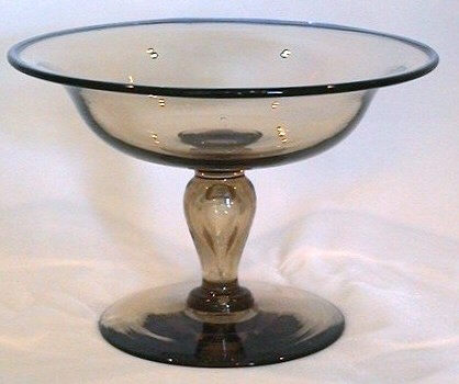 1983 - Amber Transparent Compote