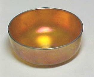 1984 - Gold Aurene Iridescent Finger Bowl
