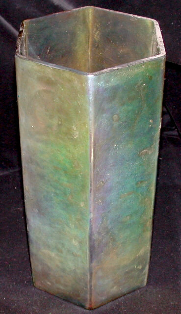 2184 - Gold Aurene Iridescent Vase