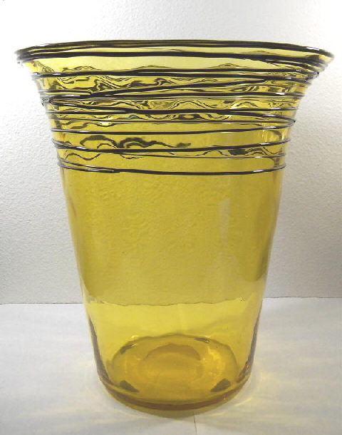 2364 - Bristol Yellow Transparent Vase