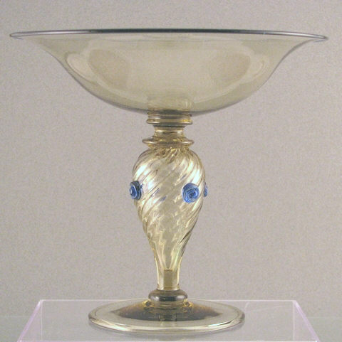 2604 - Amber Transparent Compote