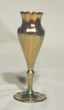 2698 - Gold Aurene Iridescent Vase