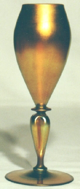 2709 - Gold Aurene Iridescent Vase