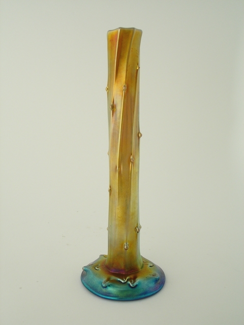 2741 - Gold Aurene Iridescent Vase