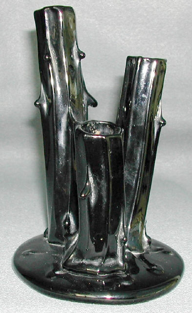 2744 - Mirror Black Translucent Vase