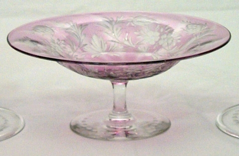 2760 - Engraved Compote