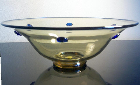 2851 - Amber Transparent Bowl