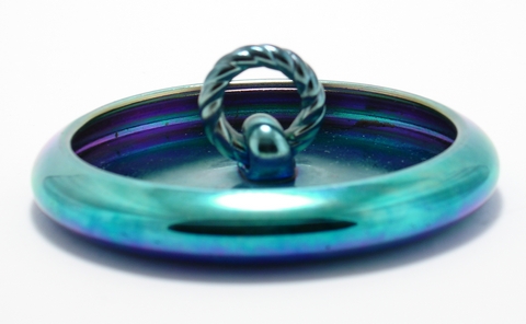 2997 - Blue Aurene Iridescent Ash Tray